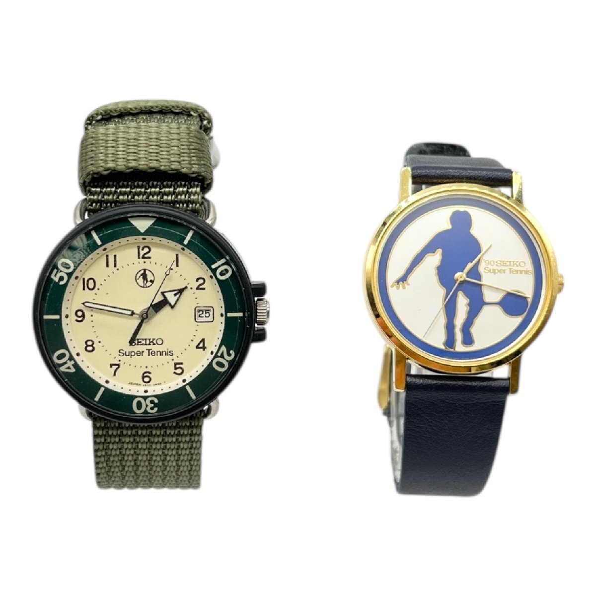 稼働 SEIKO セイコー 時計 腕時計 おまとめ スーパーテニス V532-6C50/5P31-8000 中古品 コンパクトサイズ 蘇や(MtY2412)拍卖