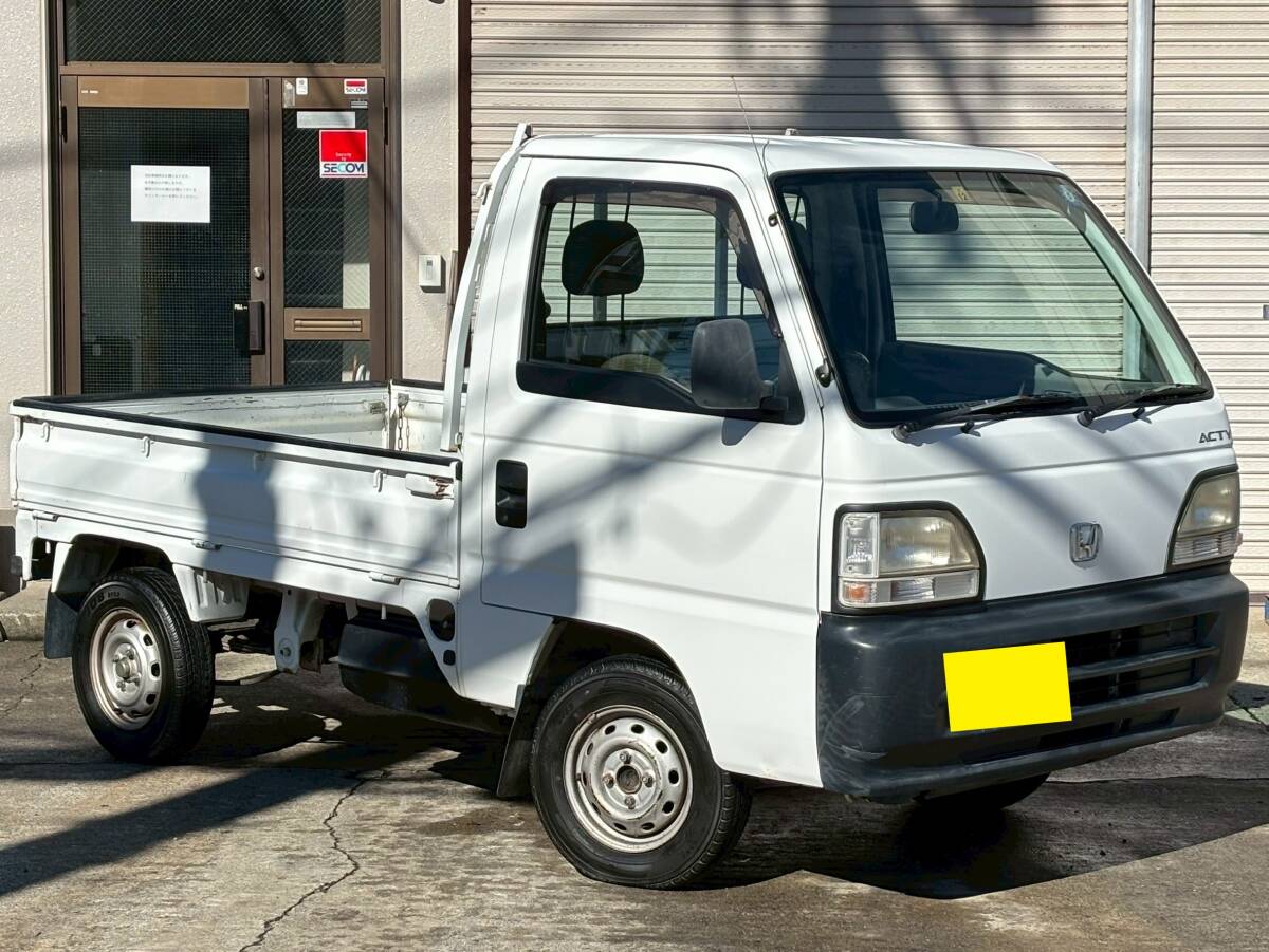 静岡発☆!HONDA!ホンダ!アクティトラック!スーパーDX!タイミングベルト交換ステッカー有!三方開!鳥居!作業灯! ※説明欄必読拍卖