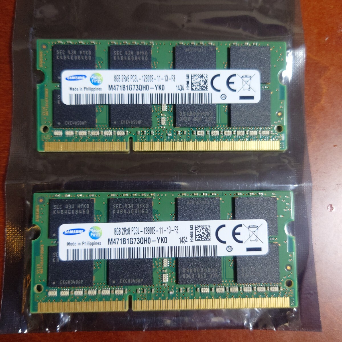 ★SAMSUNG DDR3 8Gx2 16G PC3L-12800S拍卖