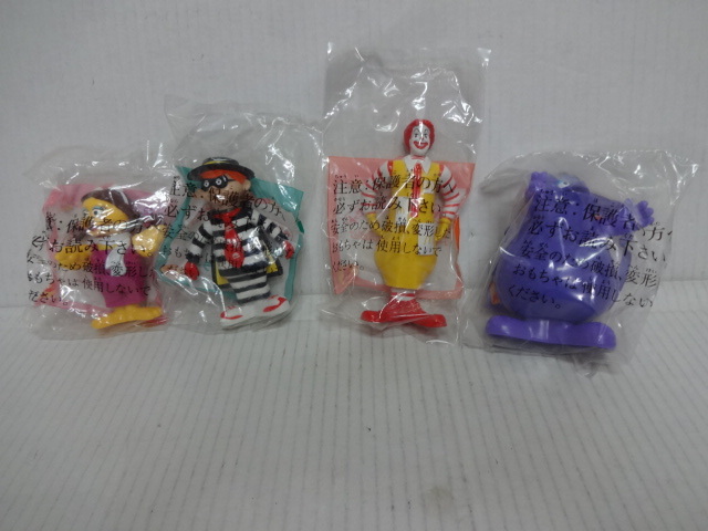 マクドナルド ハッピセット マクドナルドキャラクター ドナルド/グリマス/ハンバーグラー/バーディー未使用品 デッドストック 綺麗です。拍卖