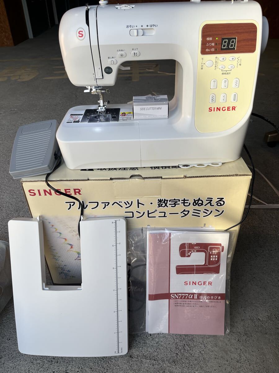 使用頻度極少 SINGER シンガー コンピュータミシン SN777αⅡ ミシン ハンドクラフト 裁縫 手工芸拍卖