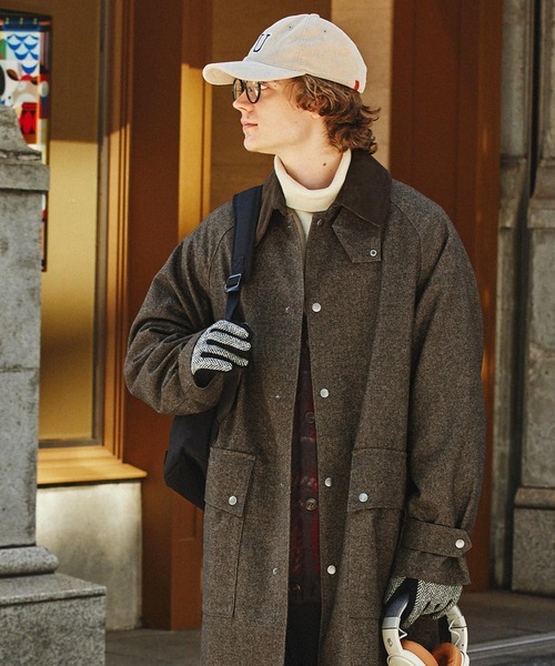 「EMMA CLOTHES」 ステンカラーコート M ブラウン メンズ拍卖