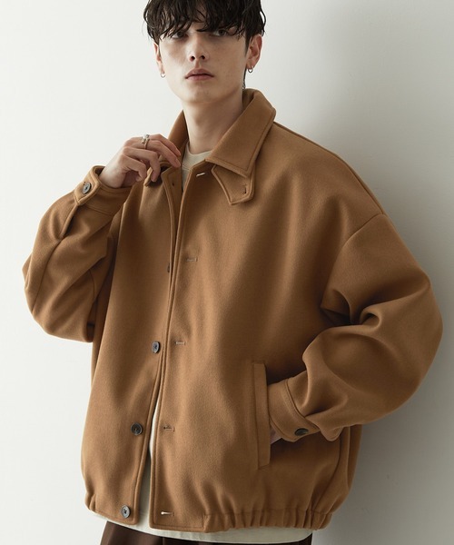 「Anchor Smith」 ステンカラーコート L キャメル メンズ拍卖