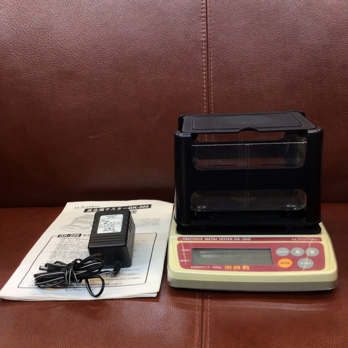 ALFA MIRAGE アルファミラージュ 貴金属テスター GK-300 比重計 動作確認済 通電確認USED 長期保管品 拍卖