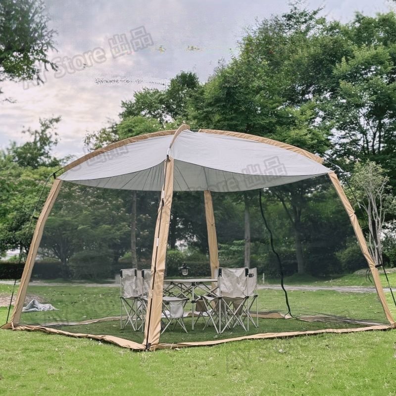 6 ~ 10人アウトドアキャンプテント網糸日除けテントピクニック複数人日除け庭レジャーキャンプ網糸日除けテントbhw0244拍卖
