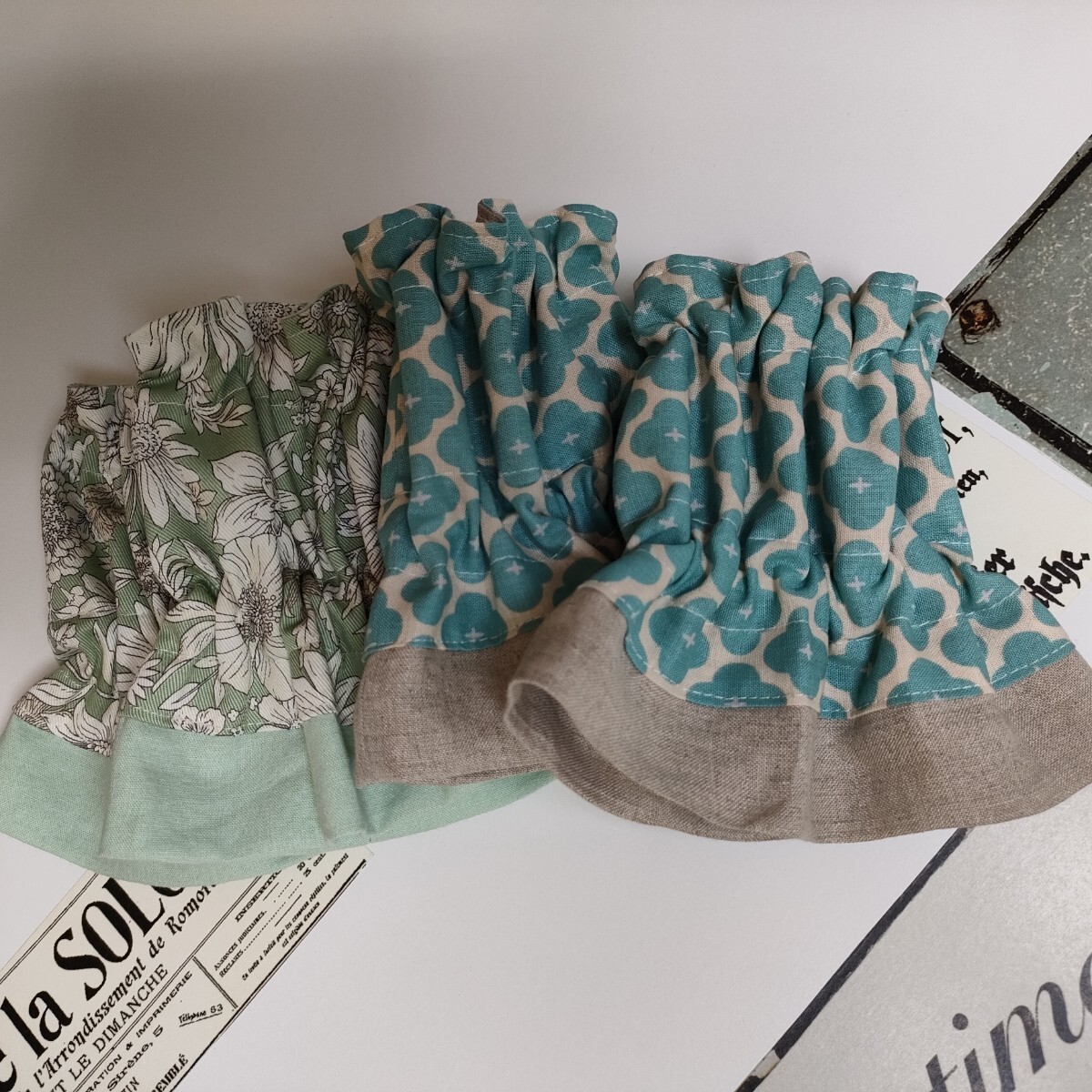 9★ アームカバー 2組セット ★ 長袖の季節の水仕事や庭仕事に ★拍卖