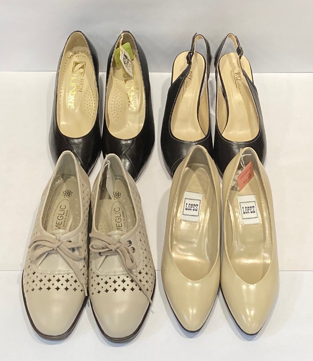 1円~【未使用】RIZ MEGLIC LOPEZ LE PONT パンプス レディース シューズ 4足セット拍卖