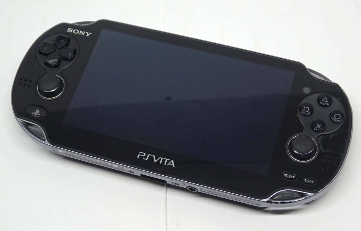 ■右スティック×■ PSVita プレイステーションヴィータ PCH-1100 クリスタル・ブラック 本体のみ拍卖
