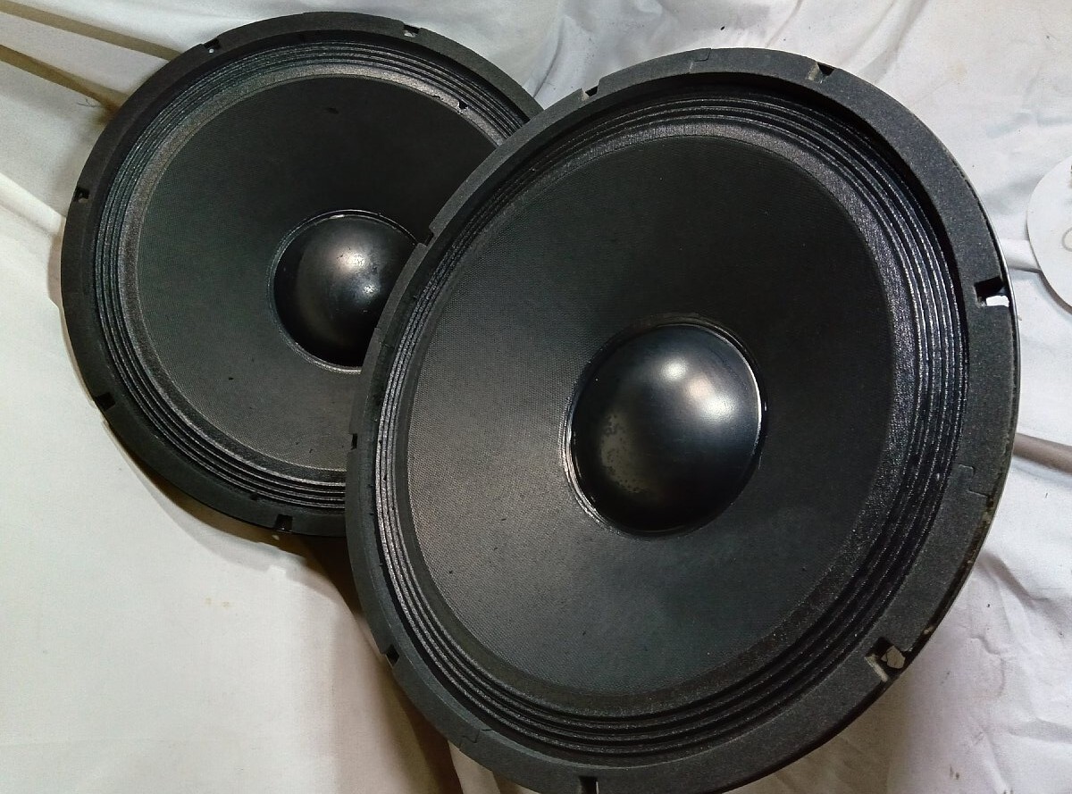 ■ Sound King / FB1501G ■ Pair of Woofer,Pro Loud Speaker 4ohms 250W 15inch(38cm)ウーファー 左右ペア 音出しOK拍卖