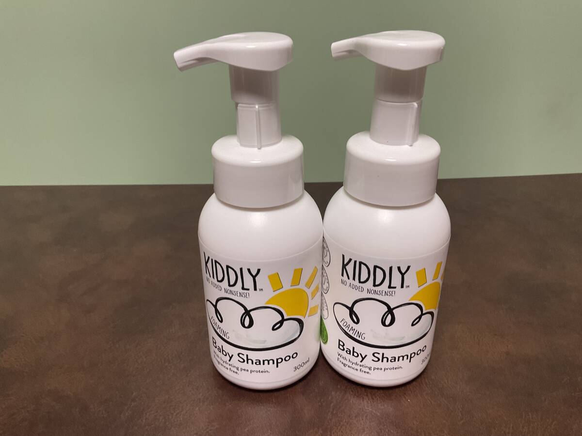 新品★ KIDDLY キドリー ベビーウォッシュ ベビーシャンプー 300ml 2本セット オーガニック ニュージーランド製 天然由来成分拍卖