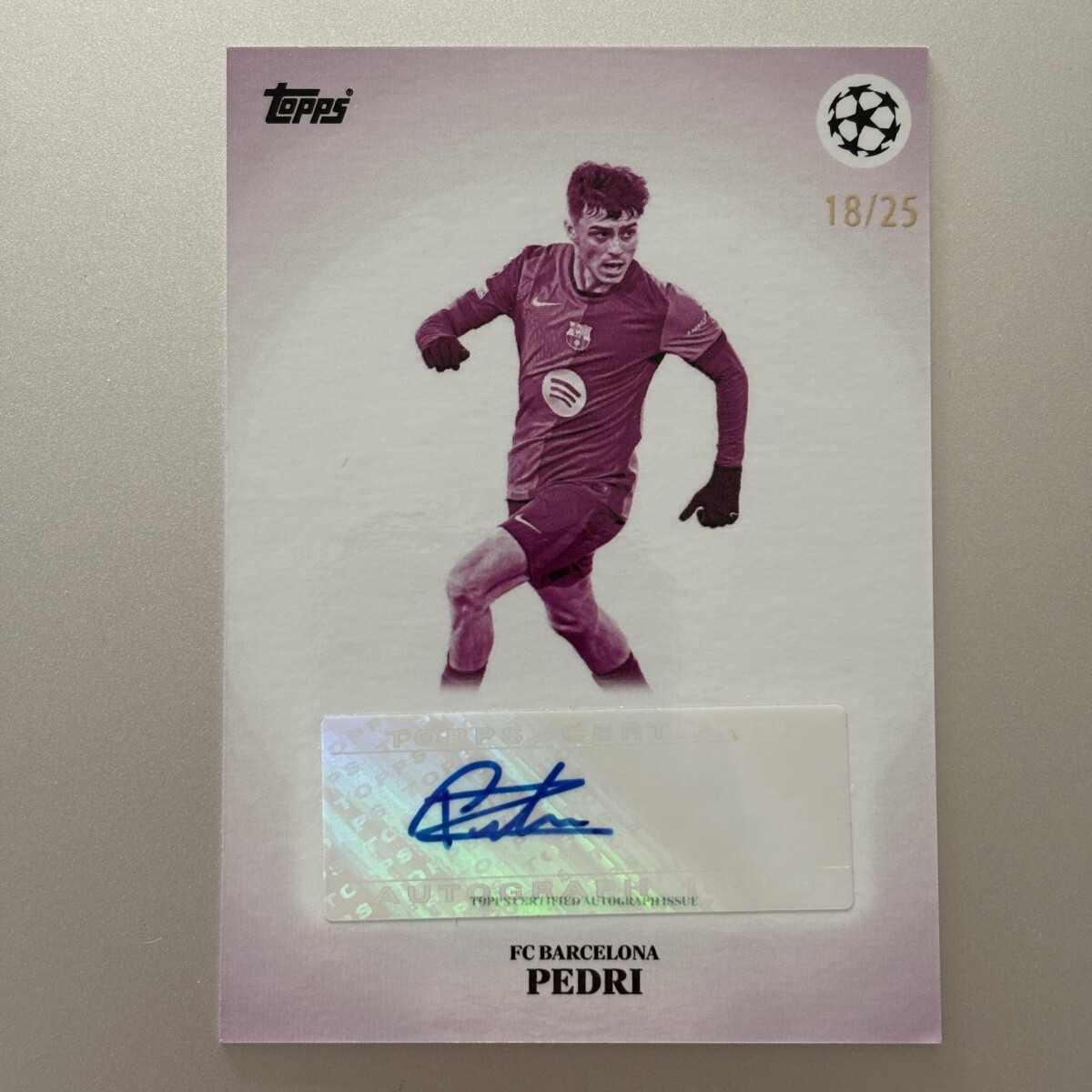 25シリ Pedri 直筆サイン パラレル SP Auto ペドリ 2024-25 Topps Simplicidad FC Barcelona Soccer F.Joe拍卖