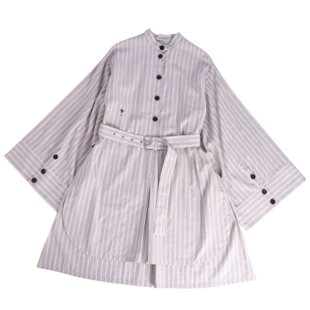 未使用 クリスチャンディオール Christian Dior ワンピース 2023 シャツワンピース コットン Bee刺繍 I46(XL相当)グレー ce10ed-rm20e34261拍卖