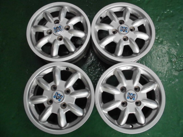 MINILITE ミニライト ダイハツ ミラジーノ 純正 13インチ 4.5J +45 軽自動車 軽トラック 4本セット 1円 売り切り拍卖