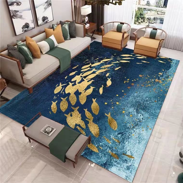 家庭用カーペット 北欧民族風カーペットアメリカンリビングソファ茶ベッドルームカーペット200*300CM拍卖