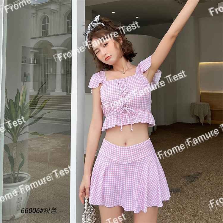 水着 夏新作 レディース 可愛い 薄い ツーピースのスーツ ビーチ温泉 セットアップ 優しい M ピンク拍卖