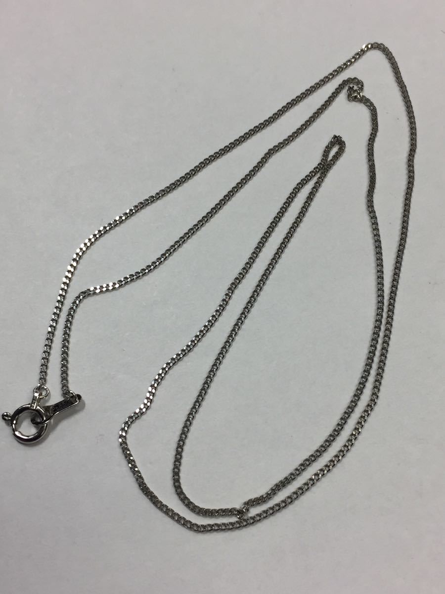 Pt850 プラチナネックレス 幅1ミリ 50cm 喜平ネックレス レディース拍卖