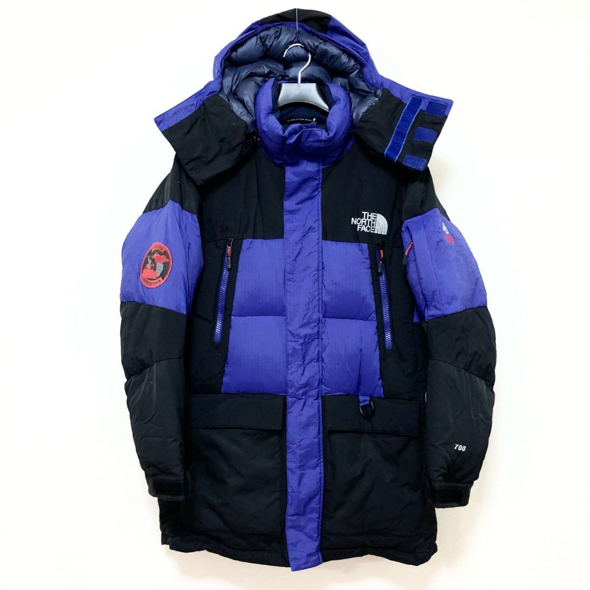 ノースフェイス 00s ダウンジャケット メンズS 正規品 アズテックブルー ブラック 本物 ヌプシ バルトロ ライト ヒマラヤン そ d0195拍卖