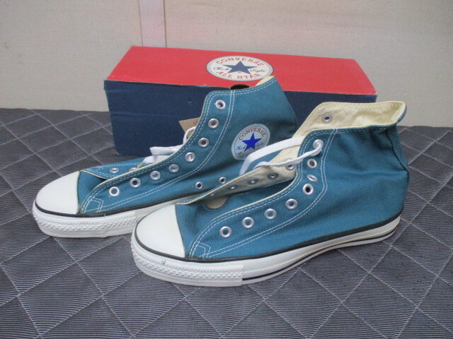 90s USA製 CONVERSE ALL STAR 9 1/2 28cm HI ビンテージ デッドストック 新品 箱付きno5拍卖