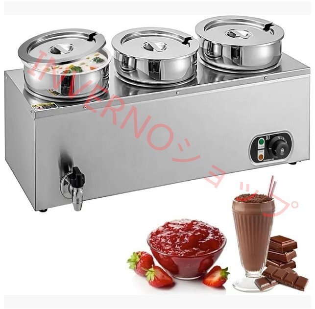 この商品も注目されています 業務用スープウォーマー、800Wステンレススチール電気フードベインマリー、7LX3ビュッフェフードウォーマース拍卖