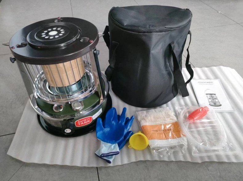 石油ストーブ 6点セット伸縮型 360°対流型 灯油ストーブ ストーブ 電源不要 急速加熱 調節可能 容量4.5L 防災 防寒アウトドアストーブA245拍卖