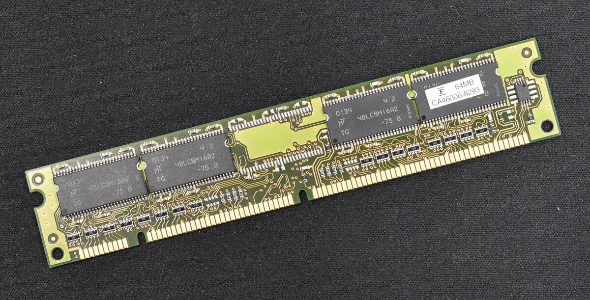 64MB PC100 CL2 SDRAM 168pin non-ECC Unbuffered DIMM 汎用デスクトップ向けメモリー Micron MT (管:SA6509拍卖