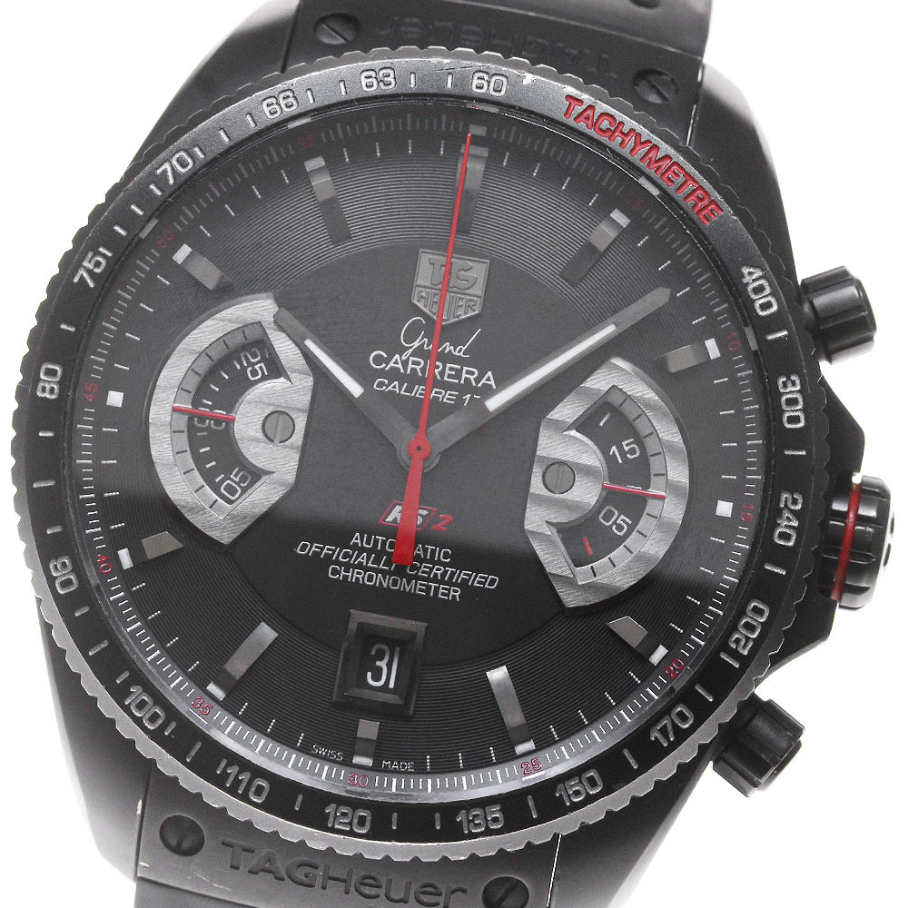*ベルト訳あり タグホイヤー TAG HEUER CAV518B グランドカレラ RS2 キャリバー17 クロノグラフ 自動巻き メンズ _862149【ev20】拍卖