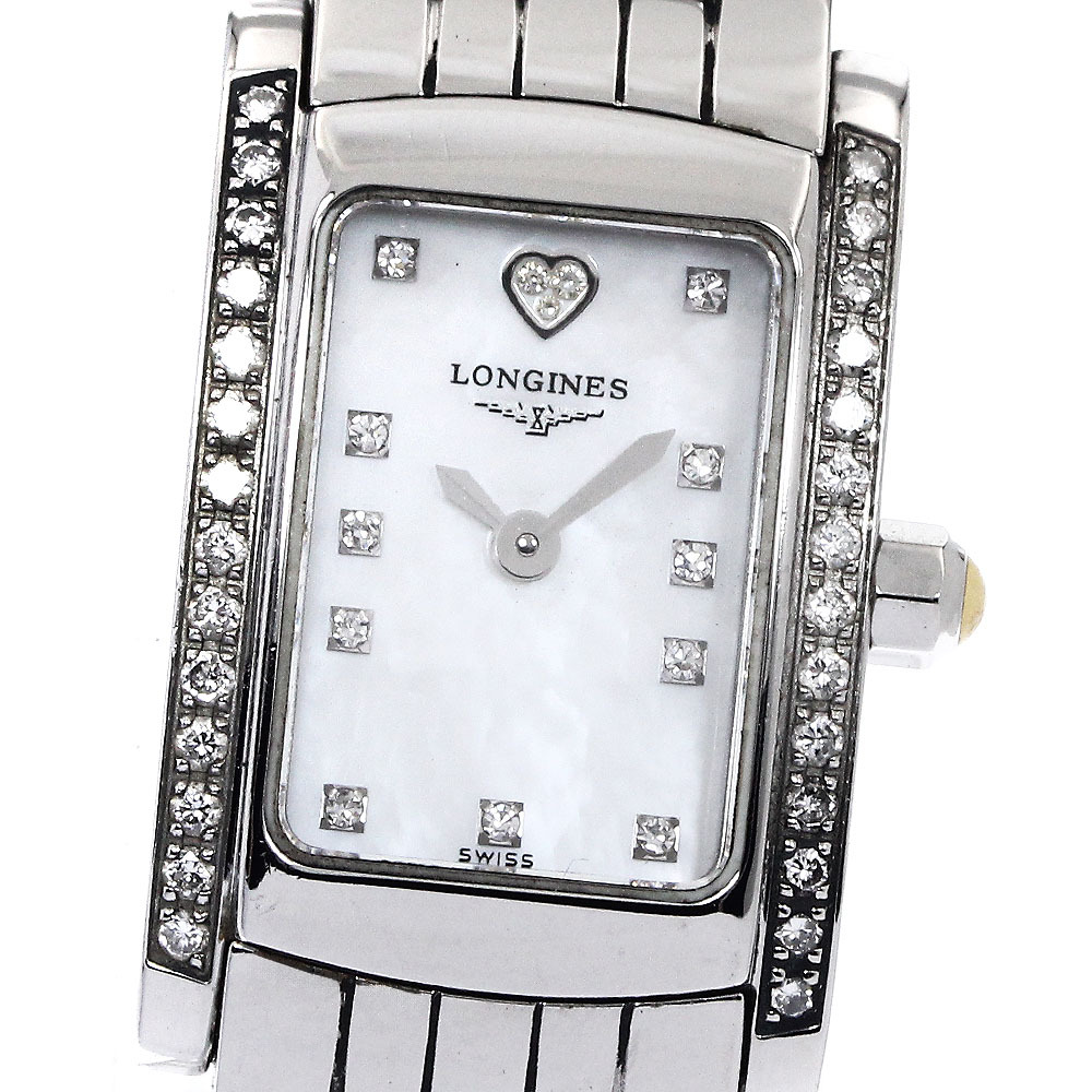 ロンジン LONGINES L5.158.0 ドルチェヴィータ サイドダイヤ クォーツ レディース 良品 _791871【ev15】拍卖