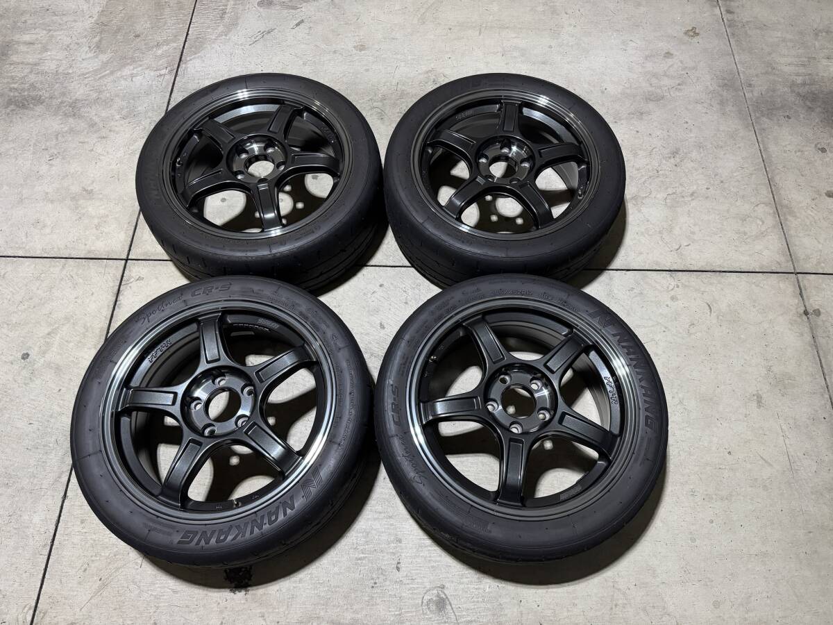 TANABE GTX03 17インチ 7J+42 PCD114.3 CR-S 205/45R17 中古4本セット スイフト等に拍卖