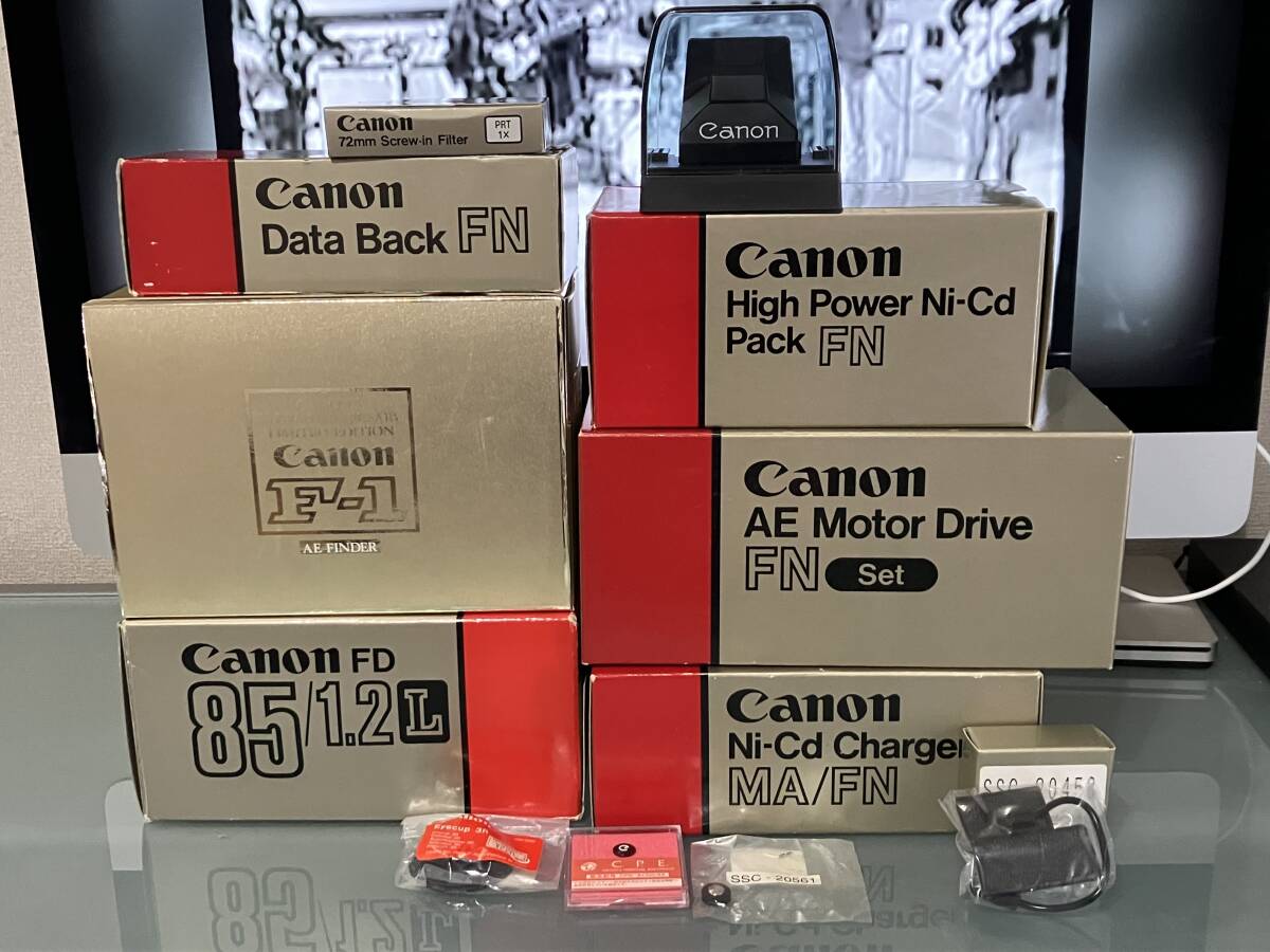 純金24Kメダルの新品未使用品Canon New F1 AE 50周年記念限定スペシャルセット品!拍卖