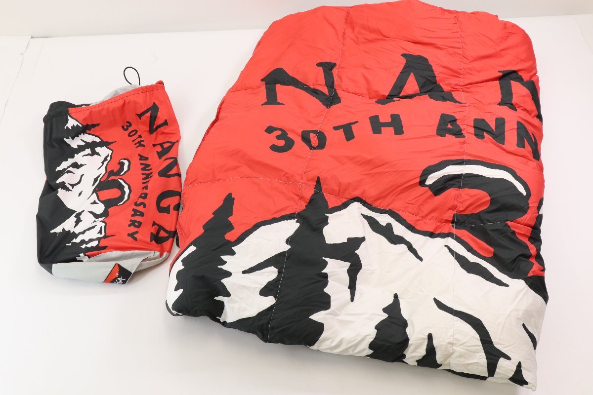 NANGA ナンガ ダウンブランケット 30th アニバーサリー レッド×ブラックカラー アウトドア キャンプ 4908-B拍卖