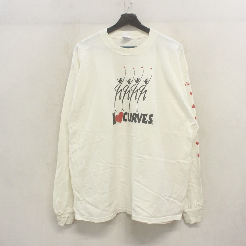 n126 90sビンテージ ギルダン 長袖Tシャツ■1990年代製 表記XLサイズ 白 ホワイト ロンT メッセージ アメカジ ストリート 古着 激安 拍卖