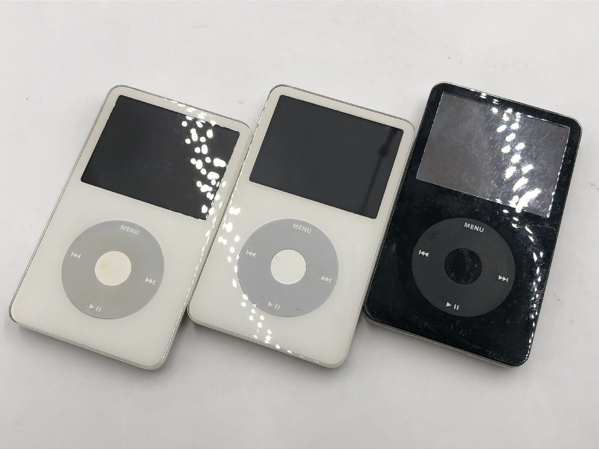 ♪▲【Apple アップル】iPod Classic MA444J MA146J 30GB 3点セット まとめ売り 1202 9拍卖