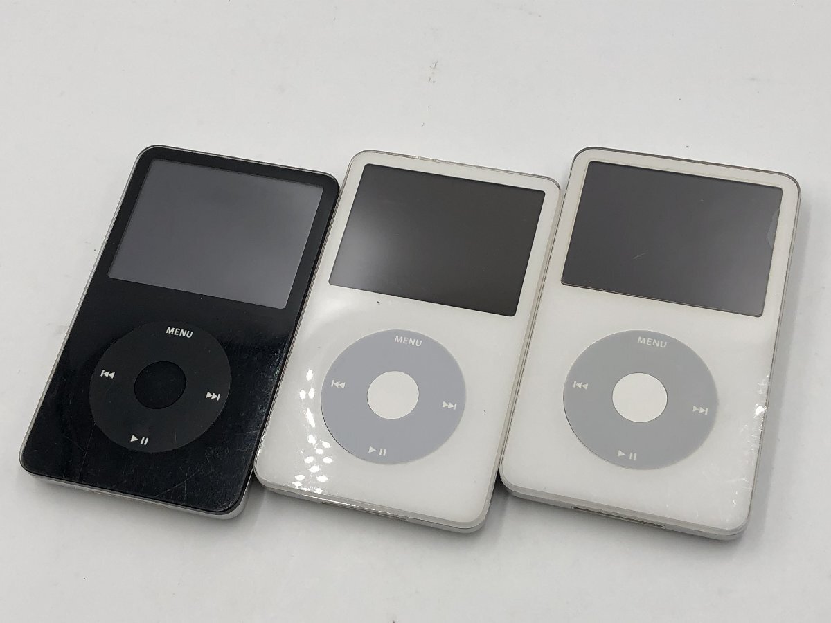 ♪▲【Apple アップル】iPod Classic MA146J MA002J 30GB 3点セット まとめ売り 1204 9拍卖