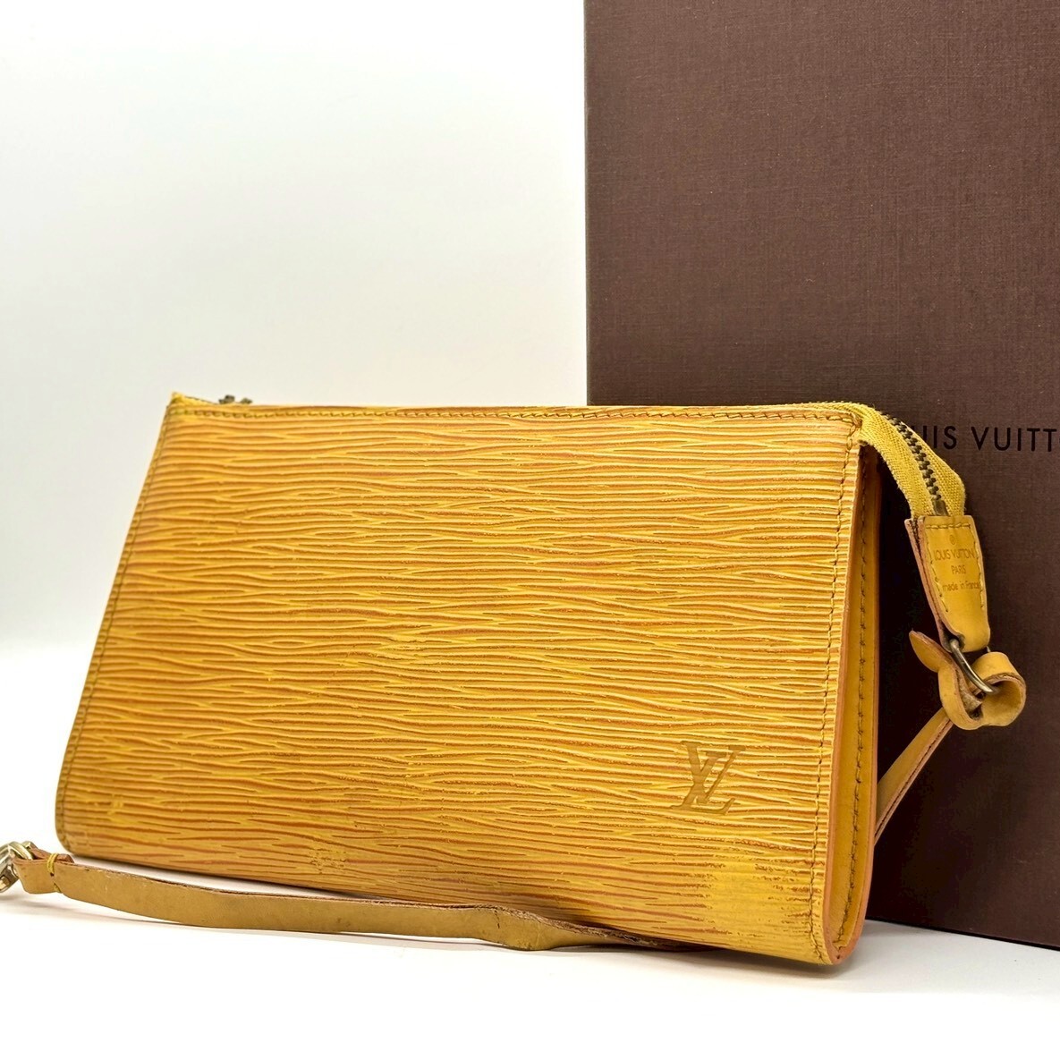 1円~ LOUIS VUITTON ルイヴィトン エピ ポシェット・アクセソワール M52959 アクセサリーポーチ レディース イエロー拍卖