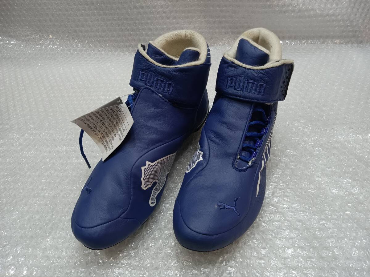 プーマ puma ブルー ホワイト レーシング シューズ 青 白 2121拍卖