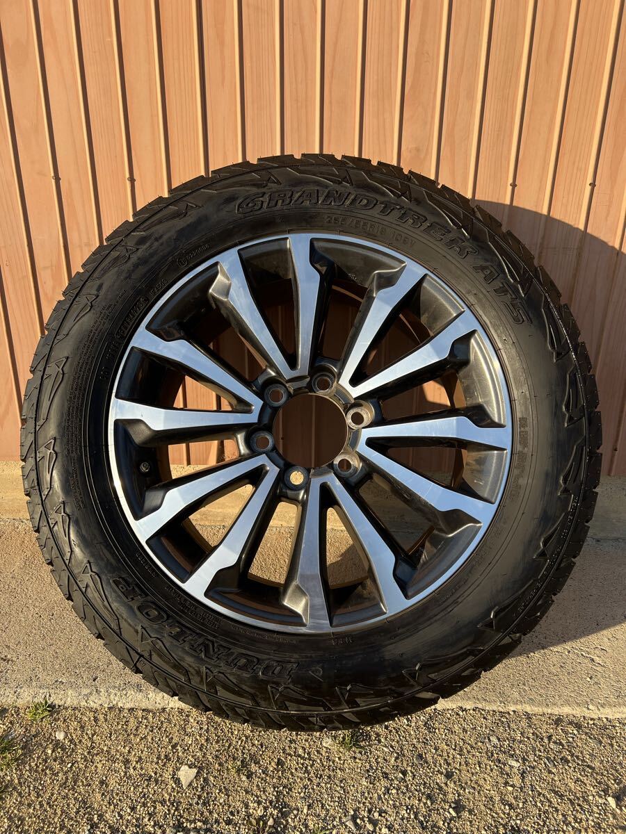 国産 2023年製 265/55R19 1本 ダンロップ グランドレック AT5 トヨタ純正ホイール 150系 ランドクルーザー プラド 後期 7.5J拍卖