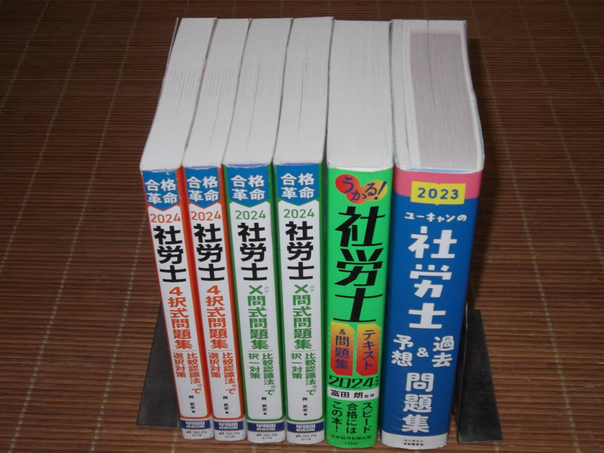 2024年度版 合格革命 社労士 4択式問題集 問式問題集と比較認識法(R)で択一対策 過去&予想問題集拍卖