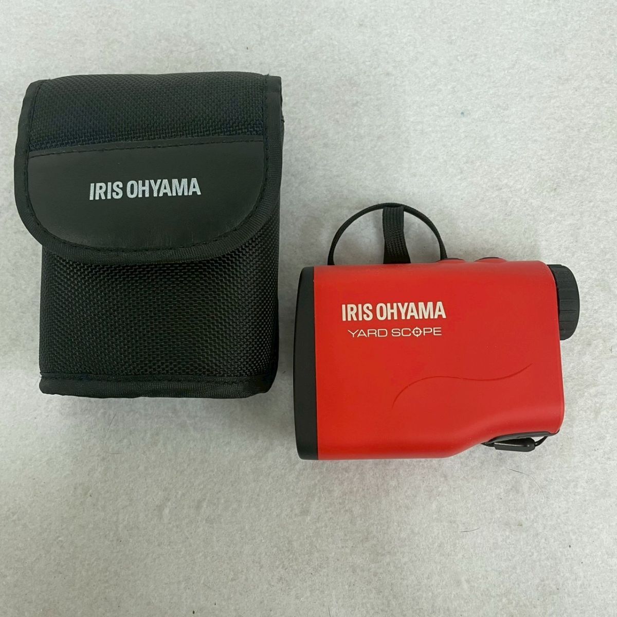 M908-O15-8739 IRIS OHYAMA アイリスオーヤマ PLM-600 ゴルフ レーザー距離計 ヤードスコープ ケース付き 通電OK OA拍卖