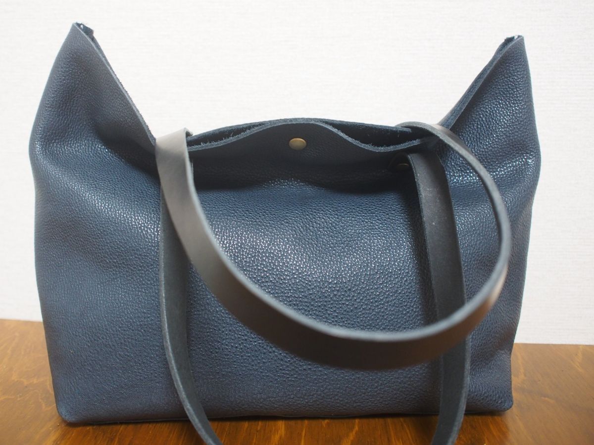 ハンドメイド本革ヌメ革オリジナルC★レザーHFトートバッグ NV 215拍卖