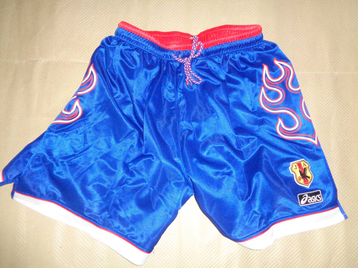 炎フランスワールドカップ日本代表パンツ紺色アシックス日本製Oサイズ拍卖