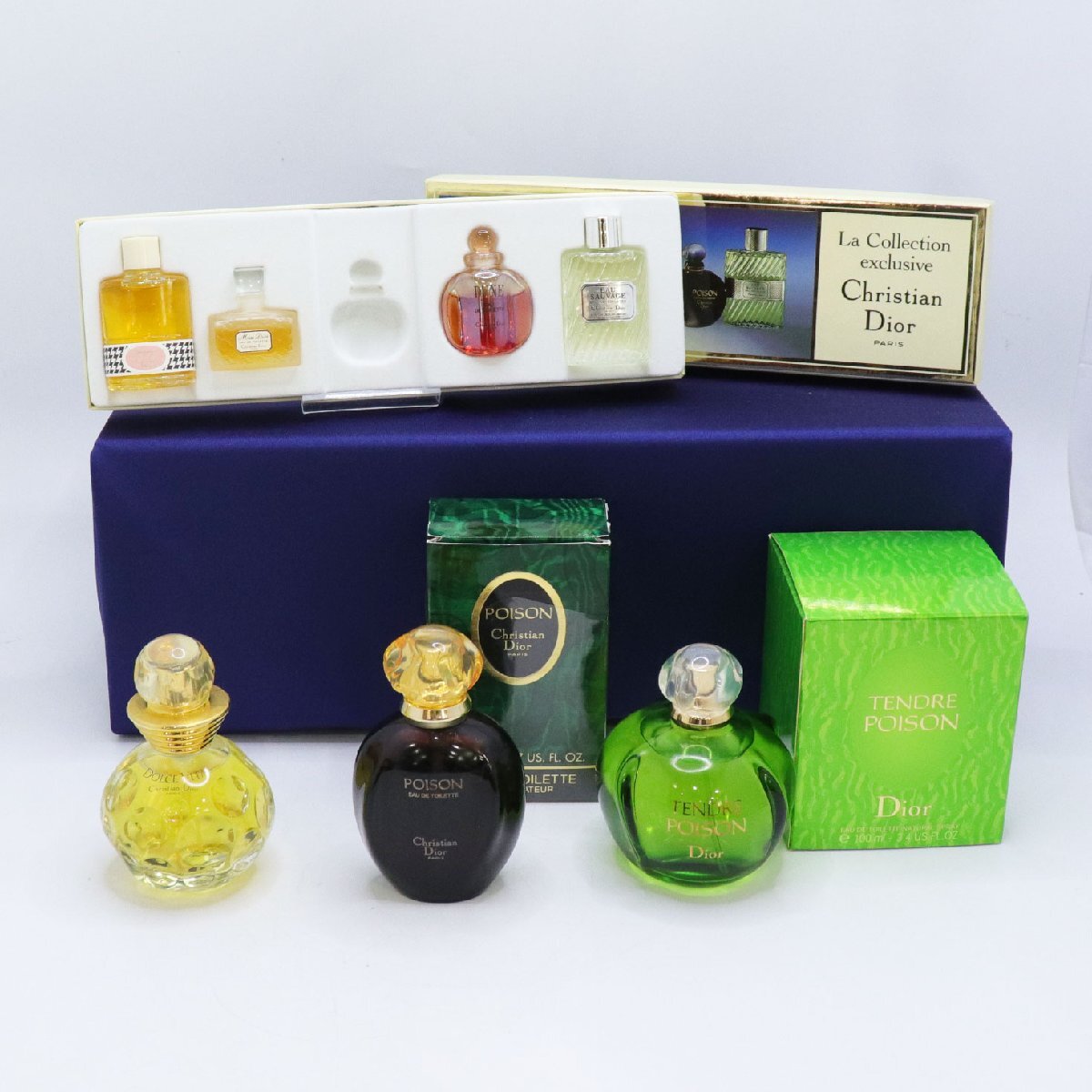 1円~香水 7点まとめ クリスチャン ディオール タンドゥル プワゾン/ドルチェヴィータ/プワゾン ヴァポリザテール/ラ コレクション 送料無料拍卖