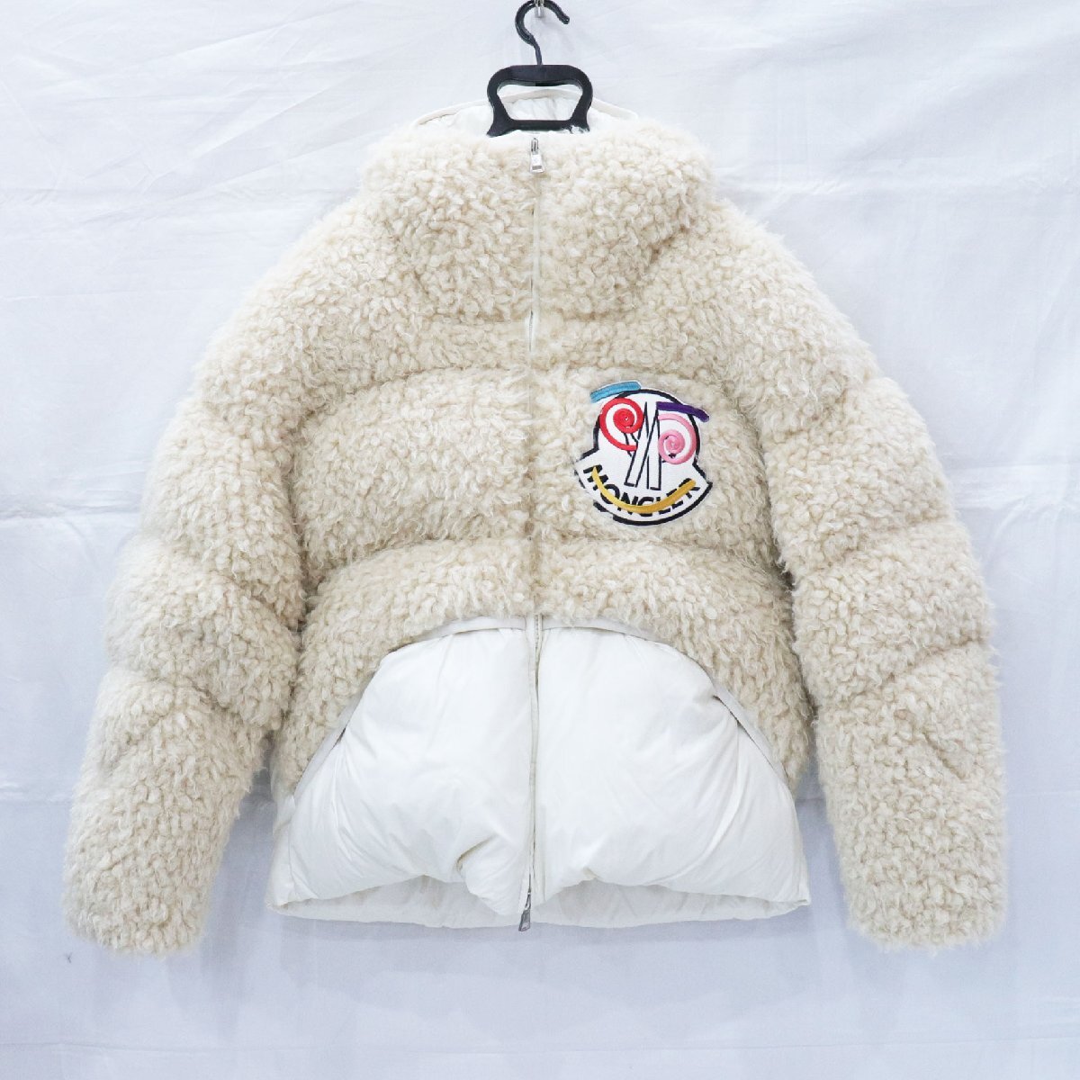 MONCLER Genius 1952 モンクレール ROUSAY GIUBBOTTO ボア ダウンジャケット サイズ2 ベージュ アウター 防寒具 中古 美品 送料無料!!拍卖