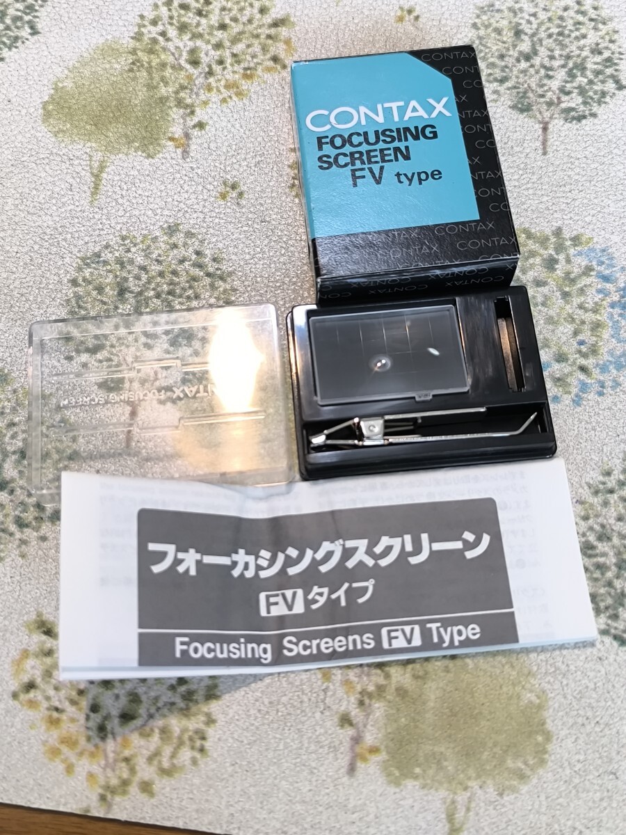 CONTAX コンタックス フォーカシングスクリーン FV-4 方眼マット RTSⅢ RTSⅡ RXRXII AX 用拍卖