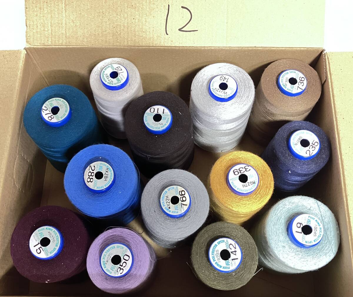 中古/ジャンク品 工業用 スパンミシン糸 60番 まとめ売り (12)拍卖