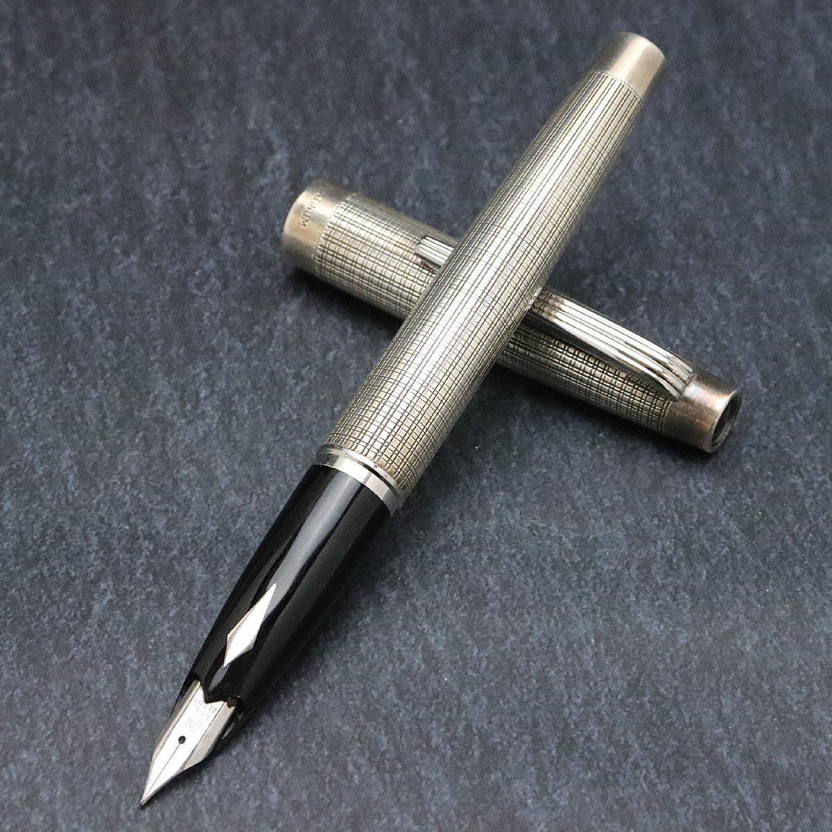 プラチナ PLATINUM 万年筆1点 ペン先Pt. ALLOY 本体SILVER刻印 ※筆記未確認 ◆おたからや【Y-PE02563】拍卖