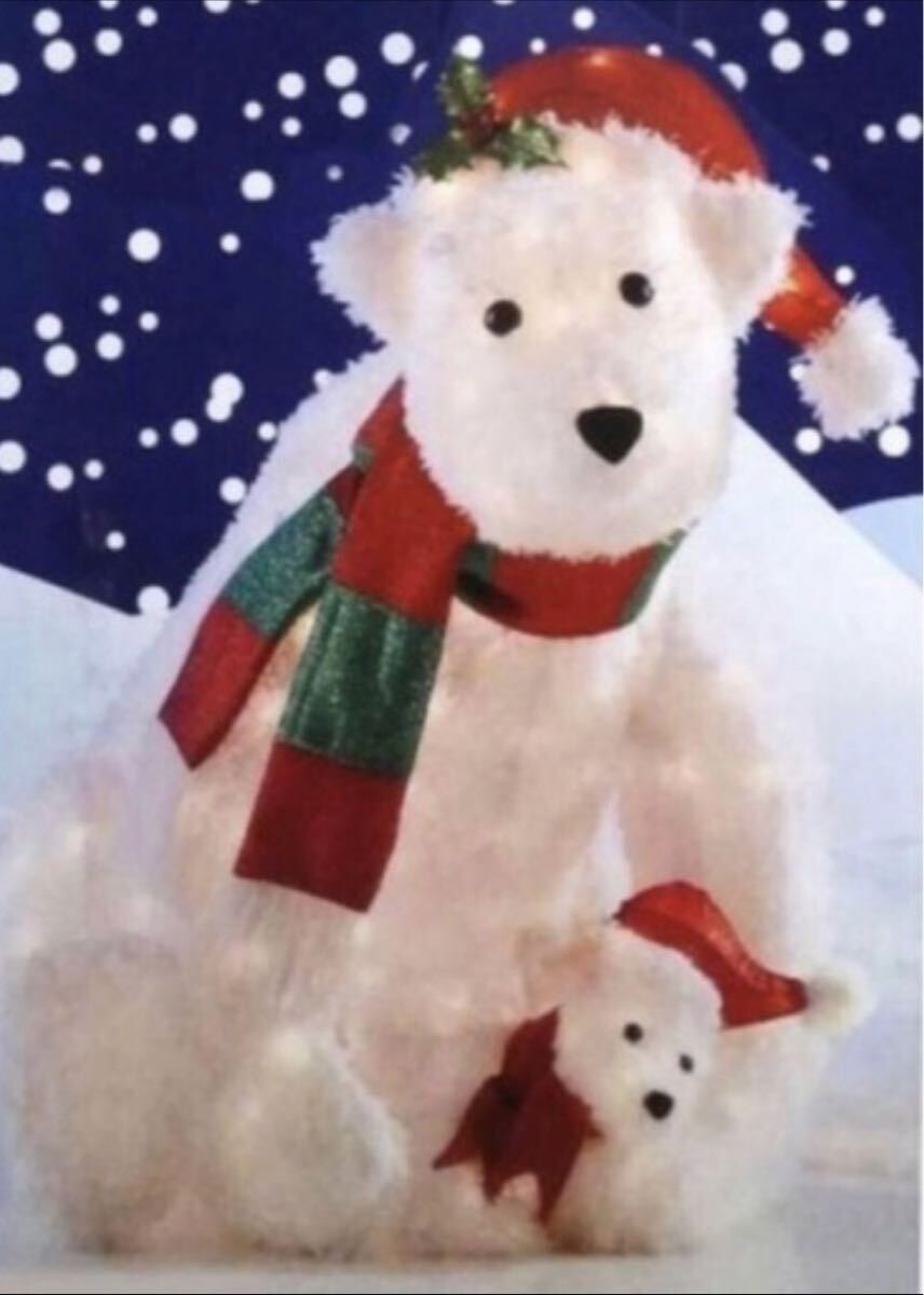 Costco コストコ クリスマスイルミネーション BIGサイズ しろくまの親子 飾り Xmas モチーフライト オブジェ 大きい クリスマスライト 拍卖