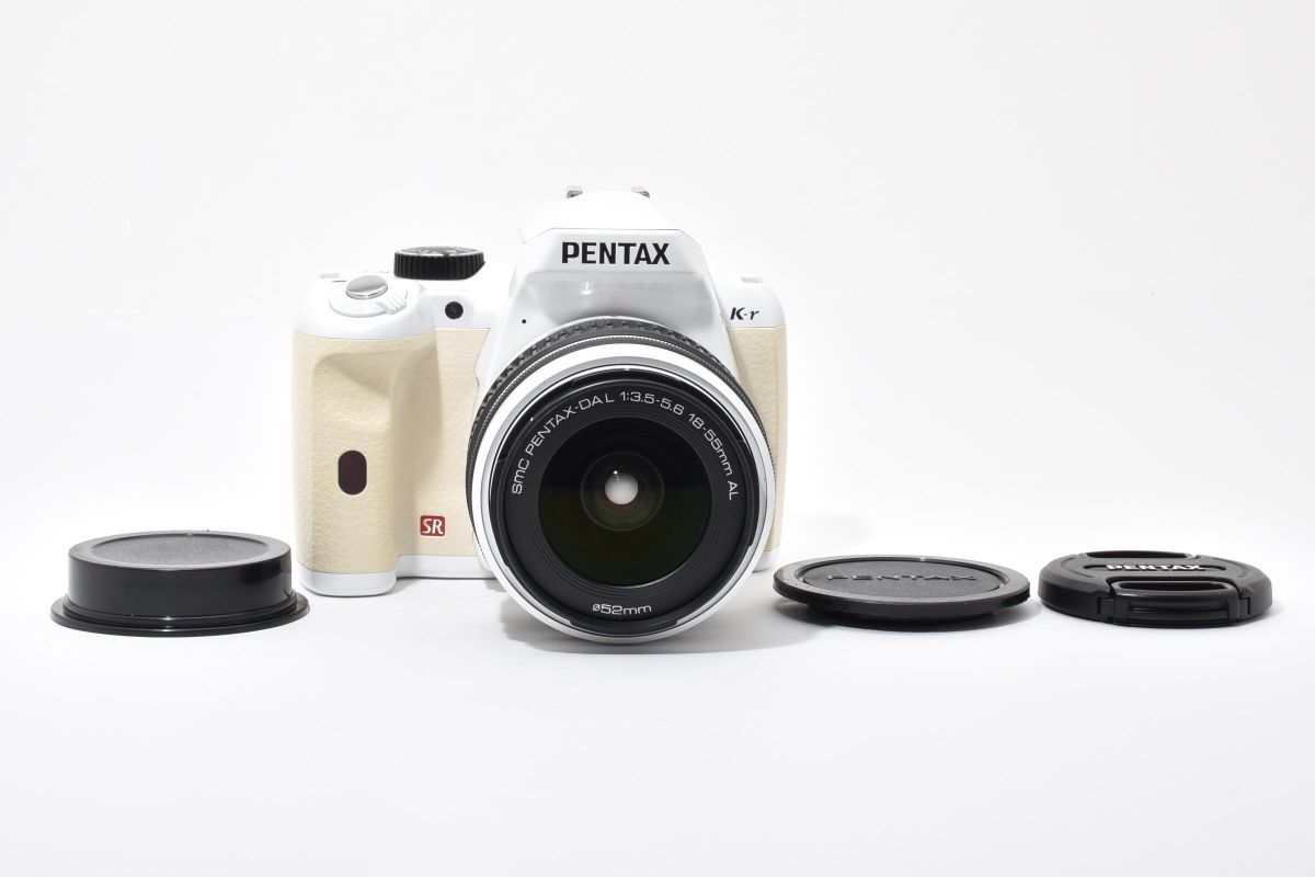 ★ショット数3947回★ ★良品★ ペンタックス PENTAX K-r ホワイト + DA L 18-55mm F3.5-5.6 AL YM5226#65拍卖