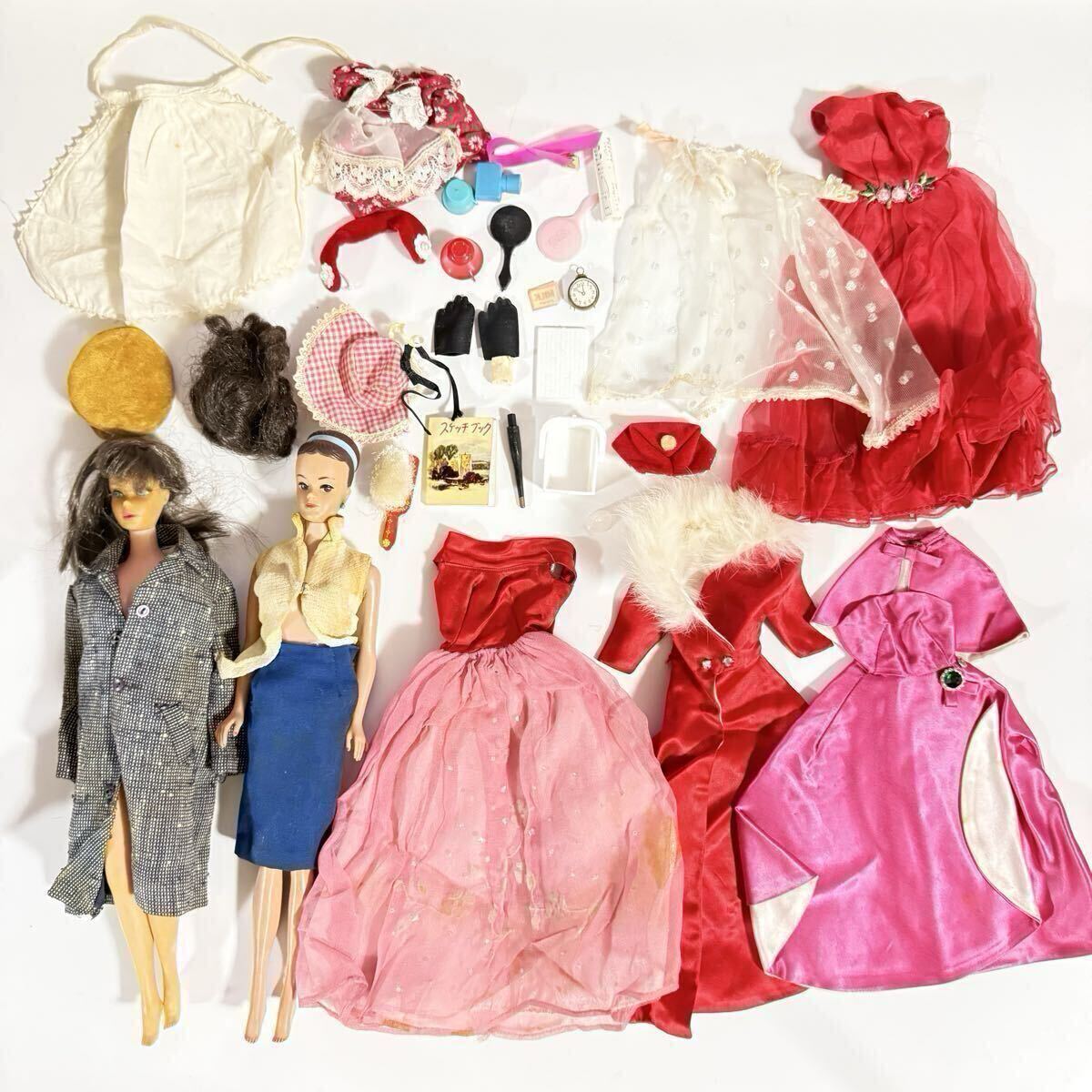 当時物 希少 MATTEL ヴィンテージ ビンテージ バービー人形 Barbie マテル社 着せ替え人形 1965 1958 洋服ドレス 日本製 昭和レトロ ドール拍卖