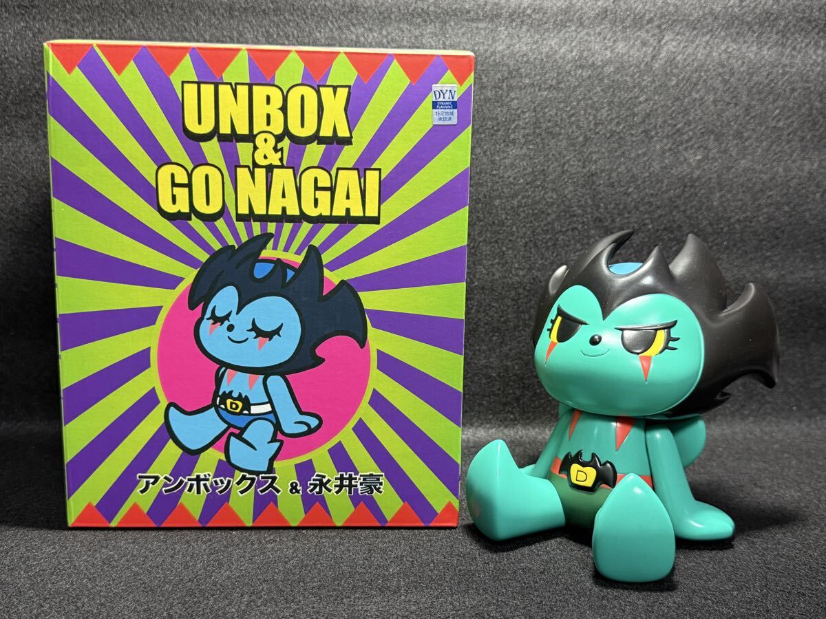 UNBOX x 永井豪 デビルマン x GREENIE スーパーサイズ 全高14cm★スーフェス instinctoy ソフビ拍卖