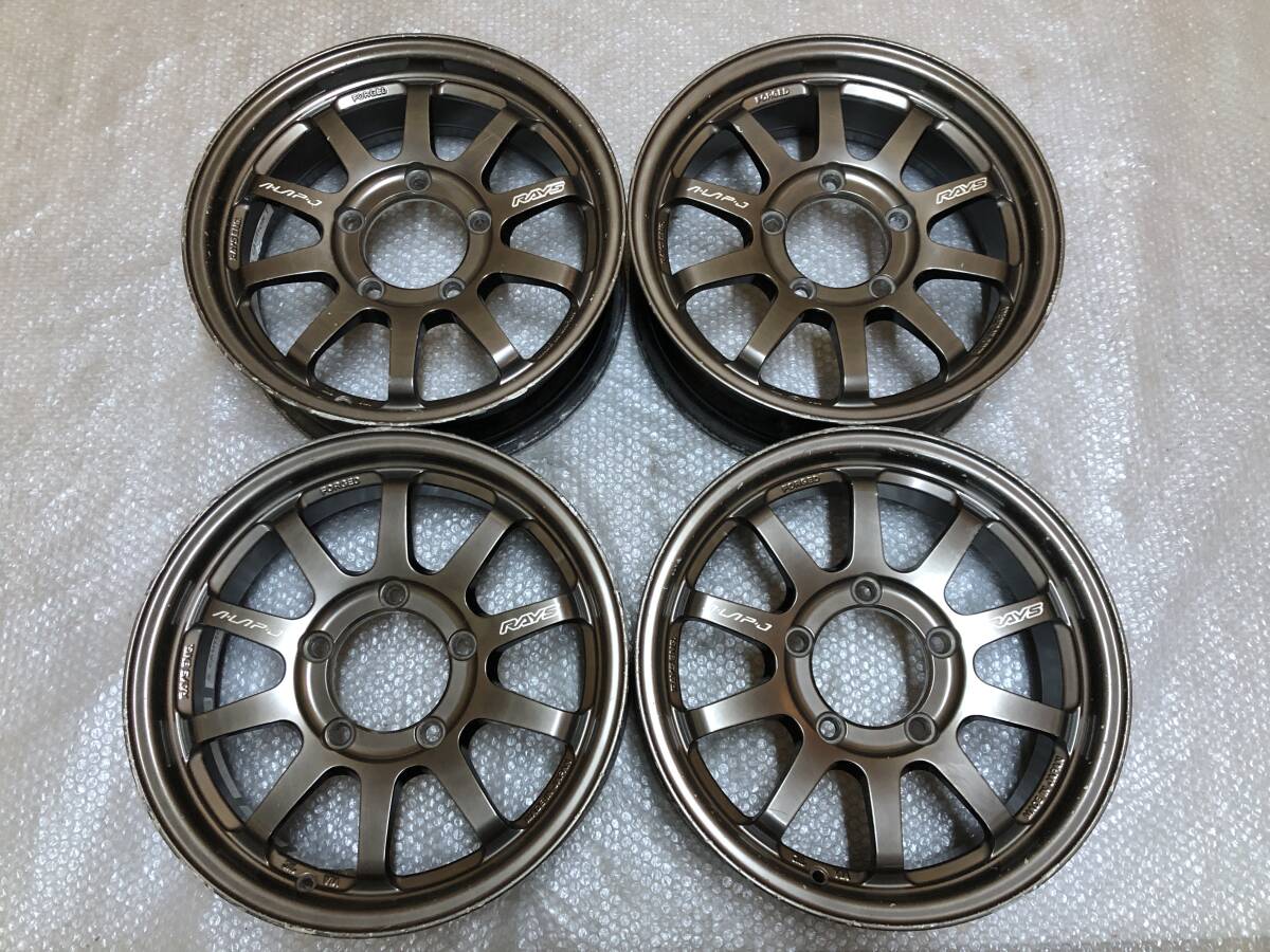 ☆希少☆ RAYS レイズ A-LAP-J AラップJ FORGED ブロンズ 16インチ 5.5J +20 アルミ ホイール 139.7 ジムニー JB23W JB23 JB64W JB64 JA11 拍卖